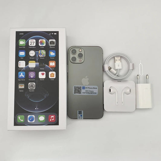 Apple iPhone 12 pro 128GB/256GB ROM Unlocked  A14 Bionic Chip With Face ID 6.1" 2532 x 1170 OLED Screen12MP Camera - Universal Market