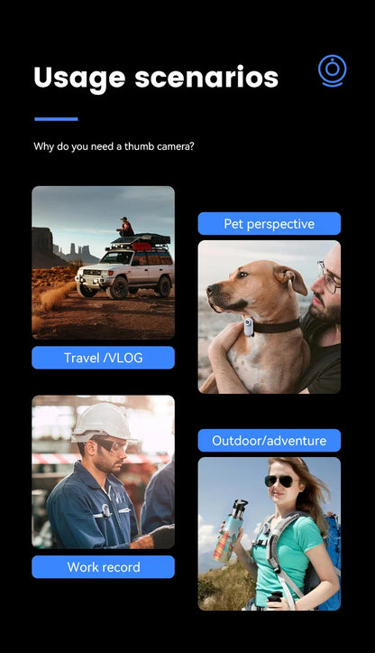 Mini 1080P Portable Camera Outdoor Sports Body Comcroder 0.96in Display Audio and Video Recorder Small DV Digital HD Monitor Cam