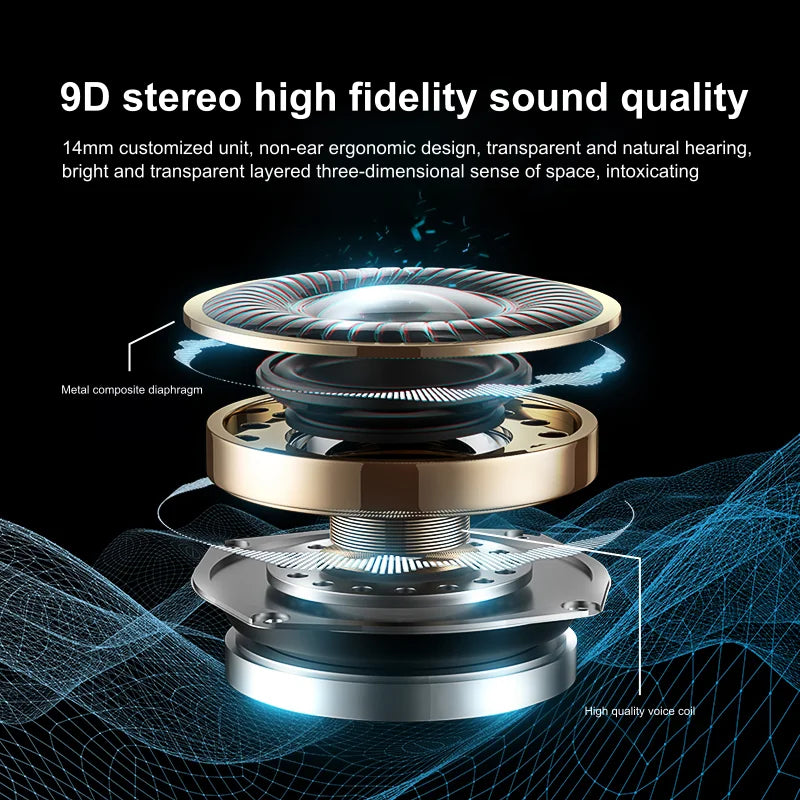 Original Brand A520 Touch Control Bluetooth 5.3 HiFI Stereo Waterproof Earphone TWS Earphone Wireless Sports Earphone with Mic - Universal Market