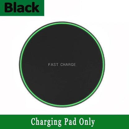 LED Light Wireless Charger Pad For iPhone 16 15 14 13 12 8 X XR Samsung Xiaomi  Airpods Pro Fast Wireless Charging Station