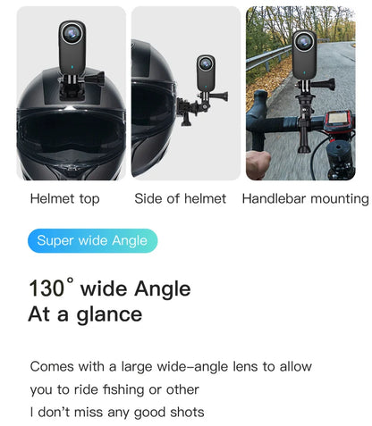 4K portable WIFI camera, sports bike camera, integrated helmet handlebar, motorcycle, road sports camera, mini UHD sports camera