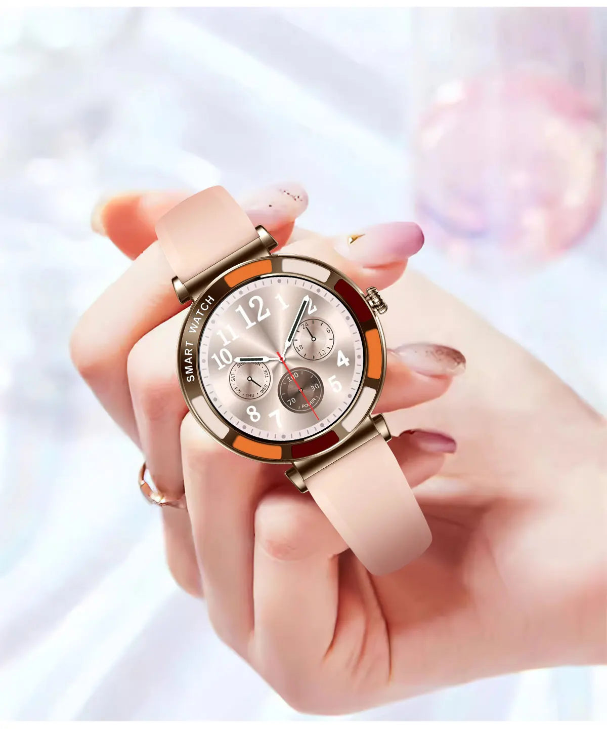 Time Owner Smart Watch 2025 Woman Bluetooth Call Watch Health Monitoring AI Voice Exercise Fitness Tracker Ladies smartwatch