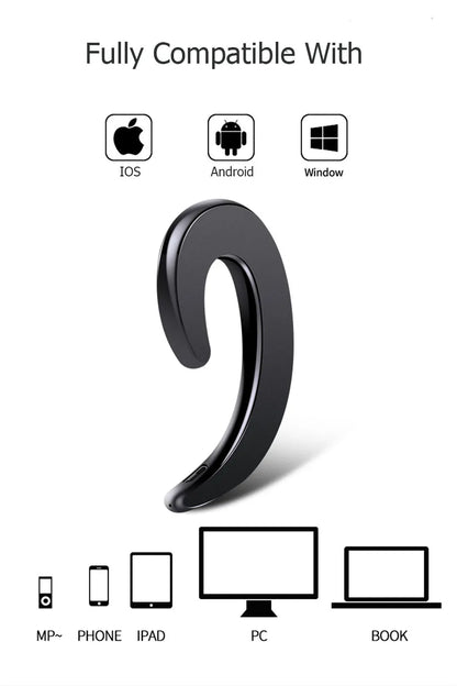 Universal Bone Conduction Earphone Wireless Bluetooth 4.2 Sports Stereo Headset For Laptop Tablet For Xiaomi  Iphone Samsung - Universal Market