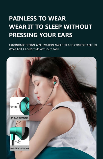 #Type C Headphones HiFi Bass Stereo Volume Control Headset With HD Mic 3.5mm Wired Earbuds For iPhone15/Samsung Galaxy Earphones - Universal Market