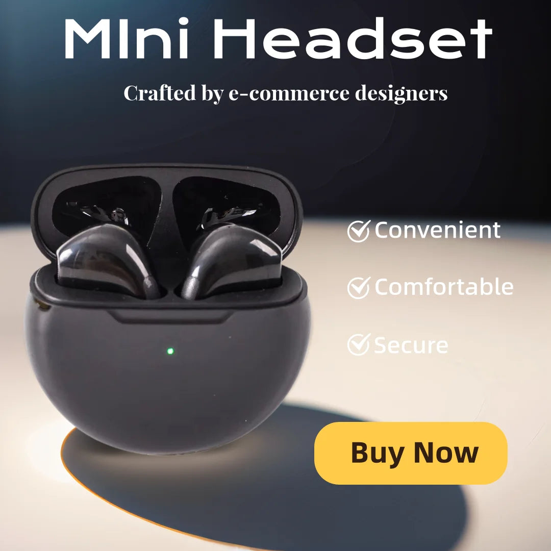 TWS Bluetooth Earphones Wireless Bluetooth Headset Noise Cancelling Earbuds with Mic Wireless Headphones - Universal Market