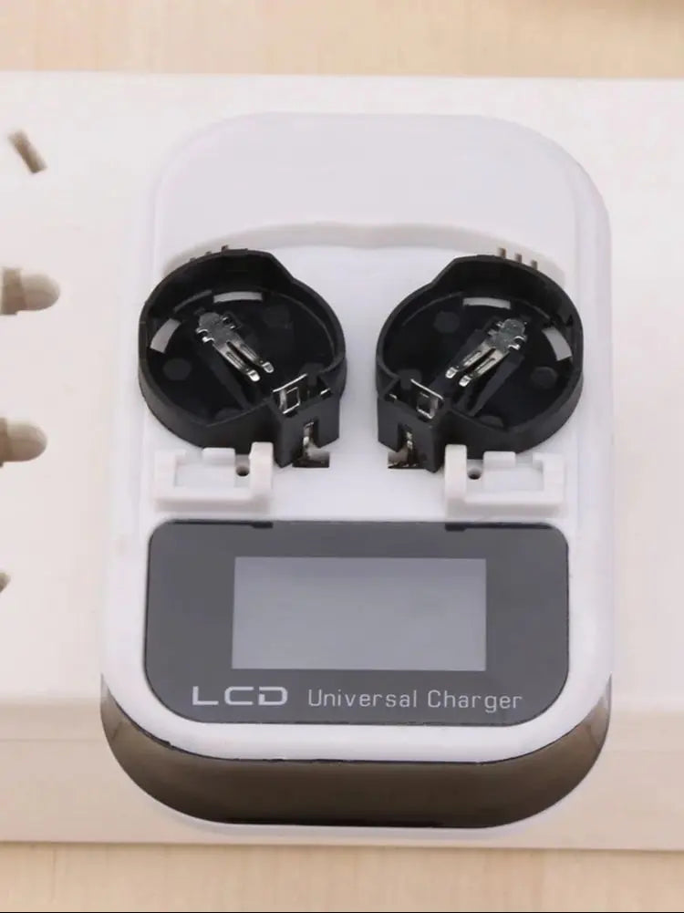 LCD Button Battery Charger for LIR2016 2025 2032 ML2016 2025 2032 Coin Cell Battery USB Multi-function Charging Supplies