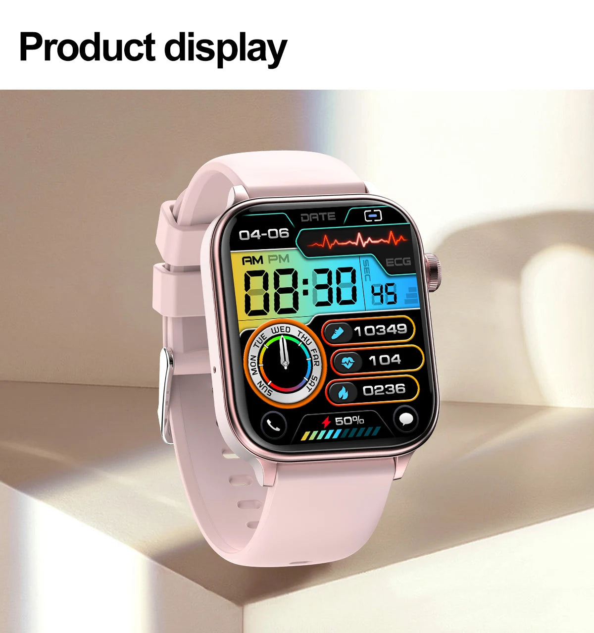 AI Diagnostic Detector Smart Watch Women Blood Lipid and Uric Acid Body Composition Test Women Menstrual Health Tracker 2025 New