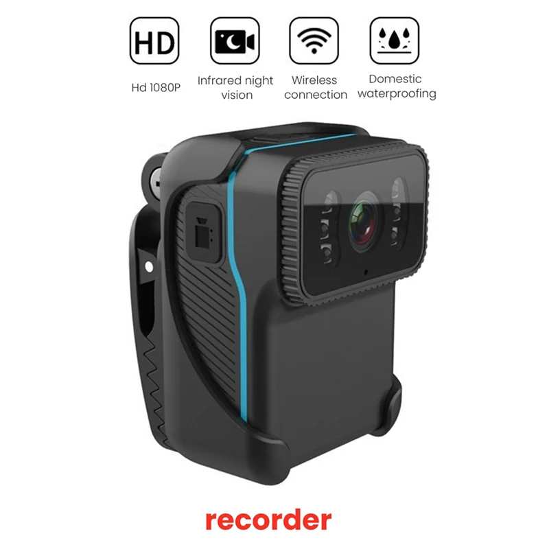 A34M-CS02 1080P HD Portable Body Action Camera CS02 Back Clip Action Camera Wifi DV Camcorder Loop Recording
