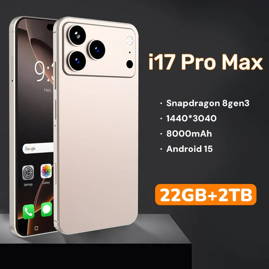 2025 HOT XS17 Pro Max 22GB 2TB 7.3inch HD Global Edition Original Smart Dual Card 8000mAh Battery Facial Recognition Function