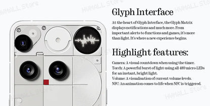 Global Version Nothing Phone (3) Qualcomm Snapdragon 8S Gen 4 6.77 AMOLED 120Hz Triple 50MP Camera 3 mics