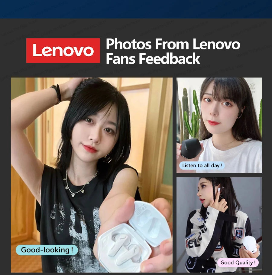 Original Lenovo GM2 Pro 5.3 Earphone Bluetooth Wireless Earbuds Low Latency Headphones HD Call Dual Mode Gaming Headset With Mic - Universal Market