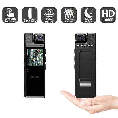 VIVO 8K HD Mini Action Camera Wifi Back Clip 180° Rotatable IR Night Vision Sports Cam Travel Bicycle Driver Video Recorder