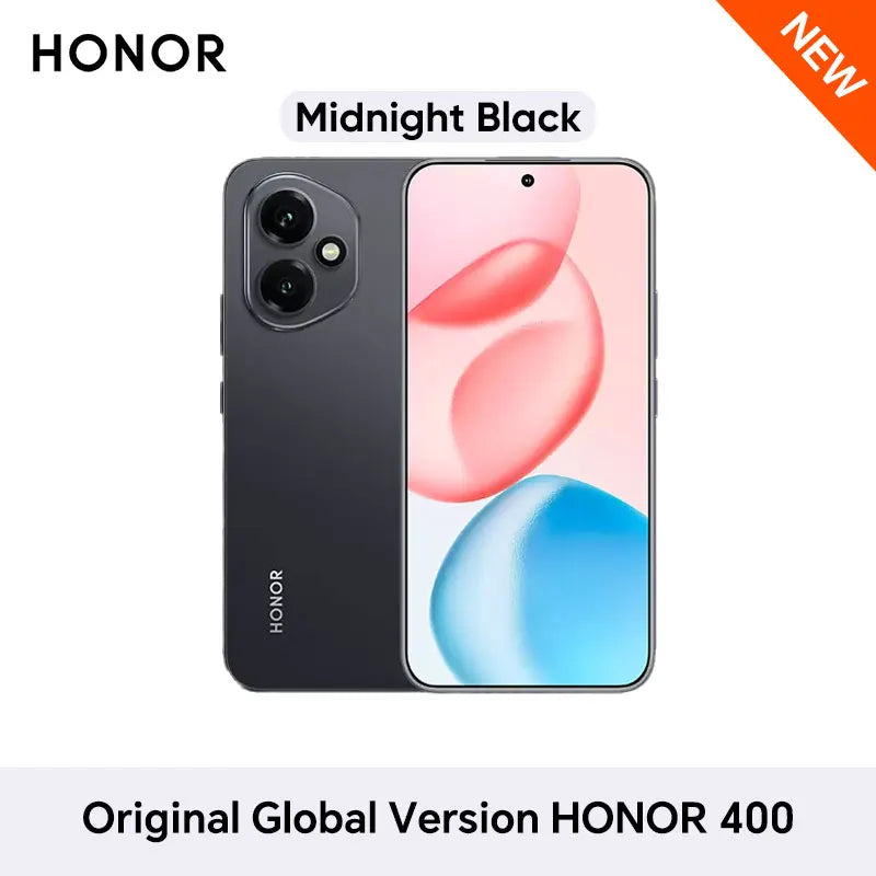 HONOR 400 Global Version 5G Smartphone 6.55'' AMOLED 120Hz Screen Snapdragon 7 Gen 3 6000mAh Battery 80W Supercharge eSIM IP66