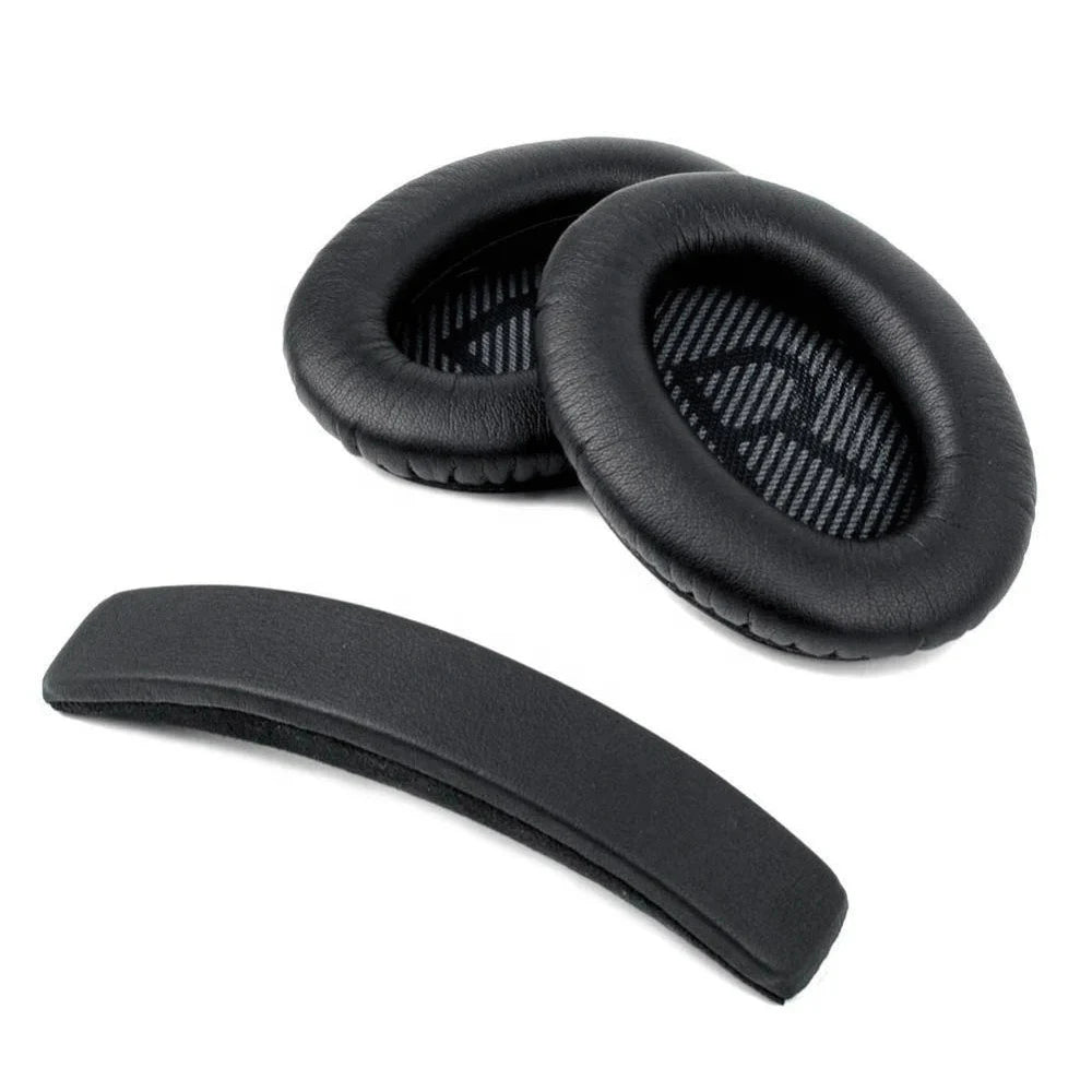 Replacement Ear Pads Earpads Headband for Bose QuietComfort QC 2 15 25 35 Ear Cushion QC2 QC15 QC25 QC35 SoundTrue Headphones - Universal Market