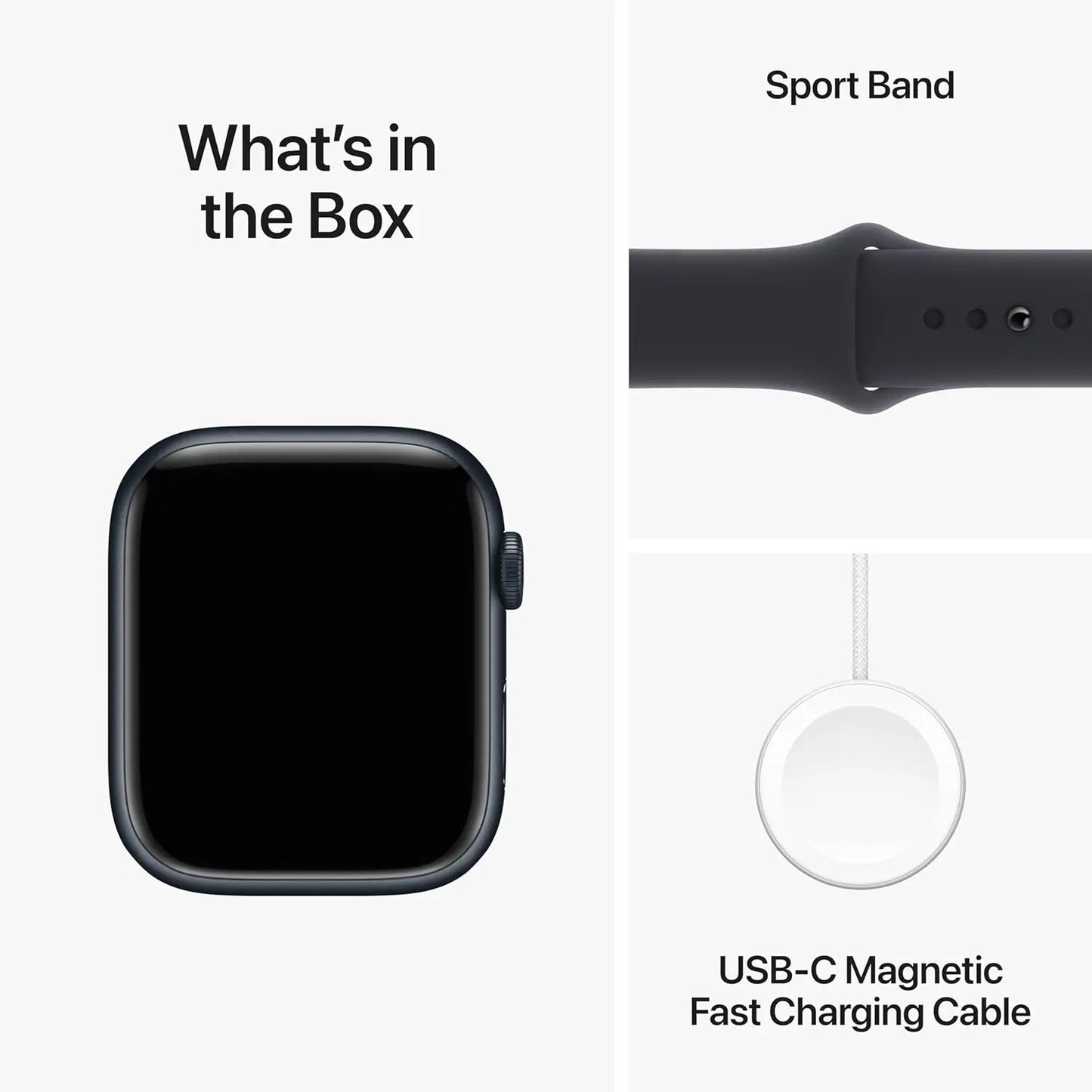 100% Original 2023 NEW Apple Watch Series 9 41mm / 45mm GPS Apple Watch S9 Aluminum Case with Sport Band iOS Smart Watch
