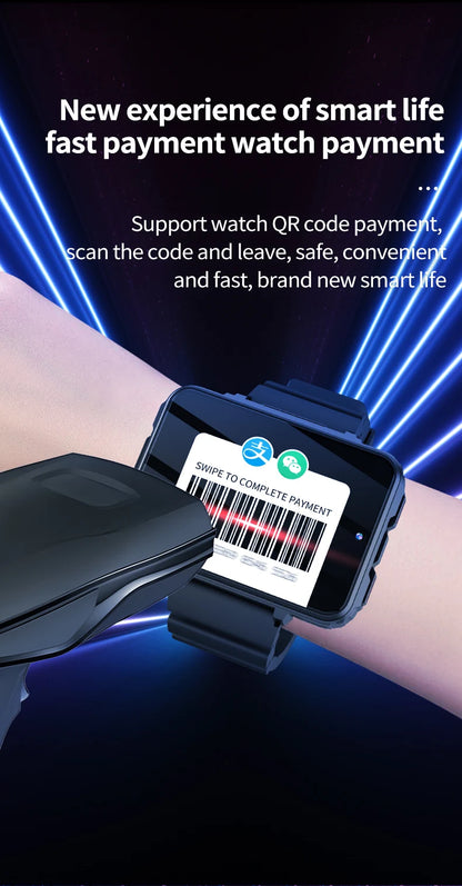 NEW VP999 Global Version 4G NET Smartwatch Android OS 1500mAH Battery 2.4" Screen Blood Pressure GPS Location Men Smart Watch