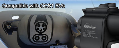 GUWIEYG CCS2 to CCS1 Adapter 350A 350kW From CCS2 to CCS1 DC+AC Electric Vehicle Charger DC 1000V Fast Ev Charging Adapter