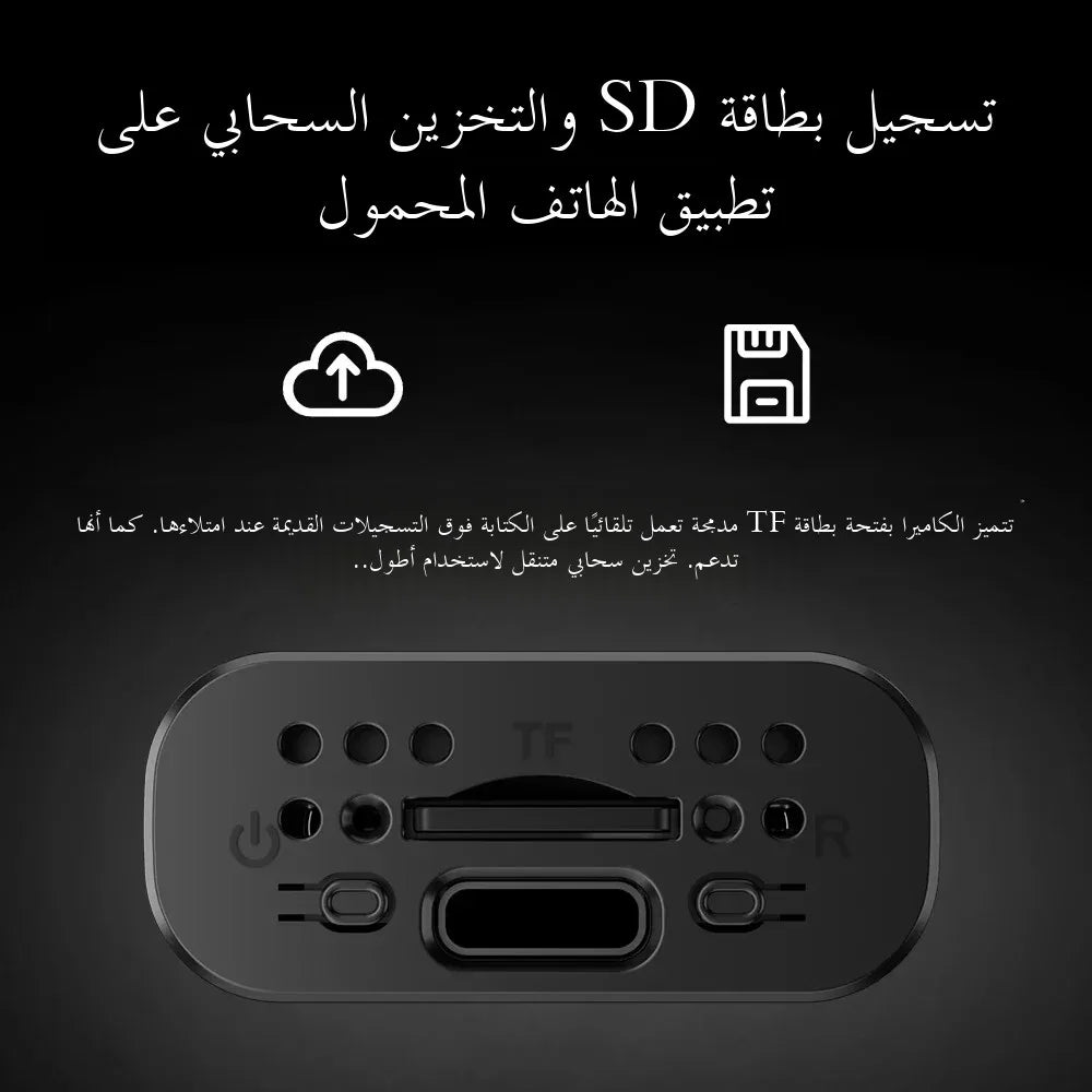 PEGATAH 5MP HD Mini WIFI Body Camera Built-in Battery Human Tracking IP Remote Monitoring IR Night Vision Protable Camcorders - Universal Market