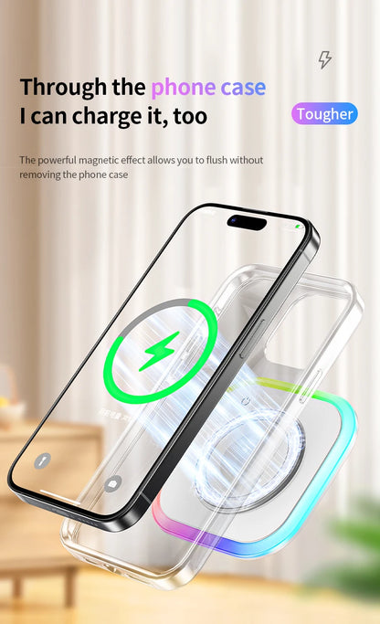 2025 New Wireless Charger 3-In-1 Magnetic Charger - Compatible With All Iphone Models, Smartwatches, And Headphones