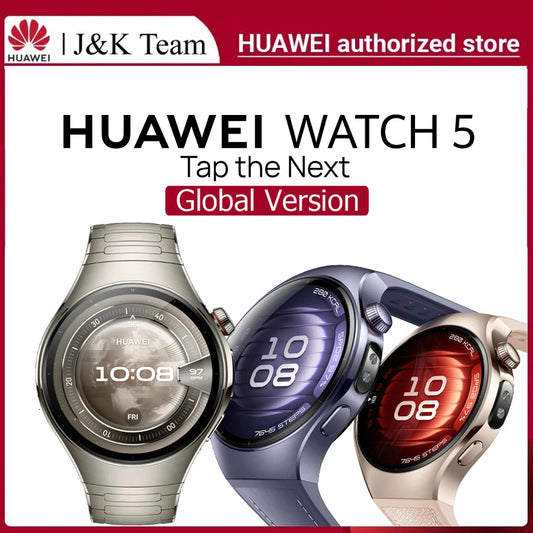 HUAWEI WATCH 5, eSIM Smartwatch, Multi-sensing X-TAP, Health MOT, Running Watches, Real-Time Blood Oxygen, iOS & Android