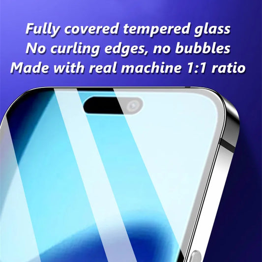 2/3/4Pcs For iPhone 17 Pro Max Tempered Glass For iPhone 17 Air 16 17 Pro Max Screen Protector Full Cover Glue Protective Glass