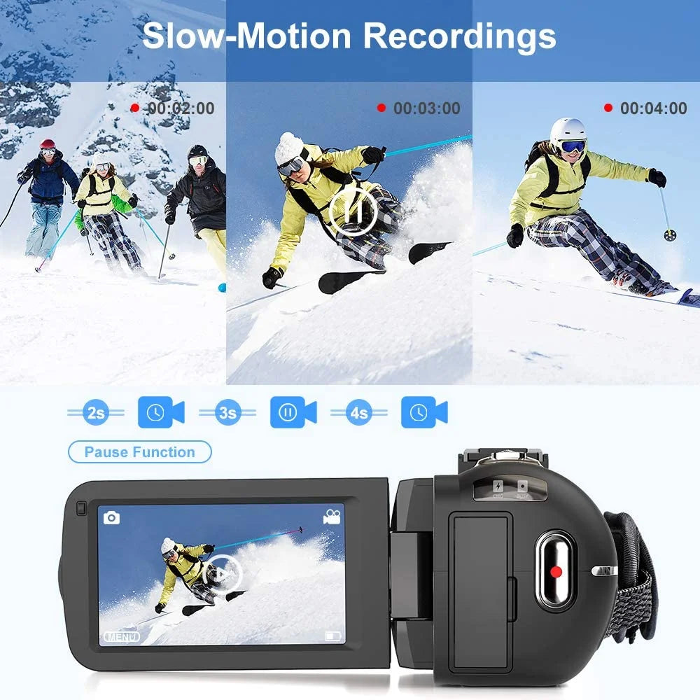 Full HD Video Camera Vlogging Camcorder For Youtube Live Stream WIFI Webcam Night Vision 4K 16X Zoom Photography Digital Cameras