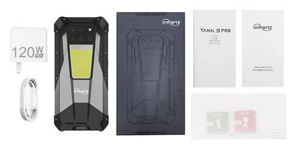 Unihertz Tank 3 Pro 8849 with 100 Lumens 120Hz Projector ,32GB/36GB RAM,512GB ROM,23800mAh 120W Fast Charger,5G,200MP Camera