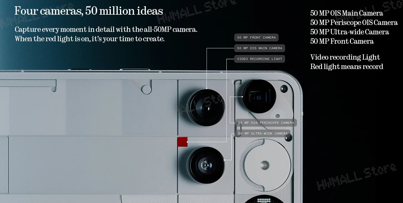 Global Version Nothing Phone (3) Qualcomm Snapdragon 8S Gen 4 6.77 AMOLED 120Hz Triple 50MP Camera 3 mics