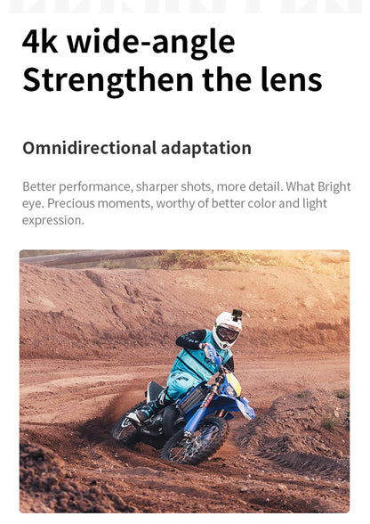 NEW CERASTES V9 4K WiFi Anti-shake Action Camera Go With Remote Control Screen Waterproof Sport Camera pro drive recorde