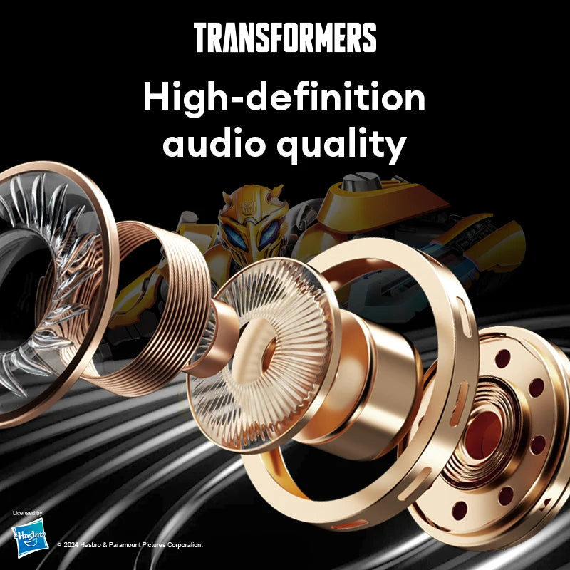 Choice TRANSFORMERS TF-T51 Bluetooth 5.4 TWS Earphones Low Latency Gaming Earbuds Long Endurance HiFi Music Headphones With mic - Universal Market