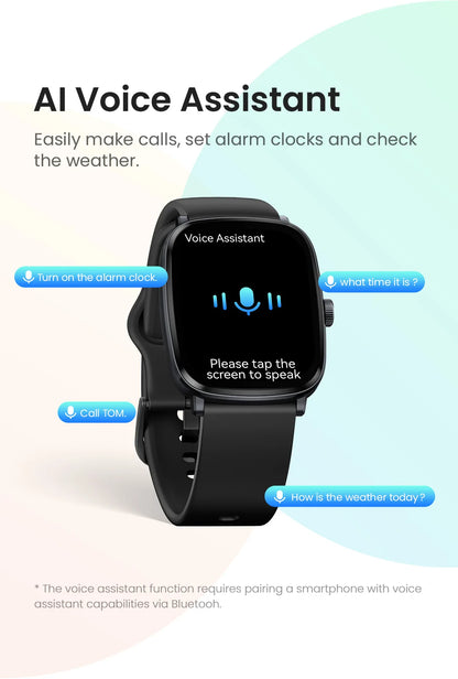 HAYLOU RS5 Smart Watch Men 2.01'' AMOLED Display 24H Health Monitoring Bluetooth Phone Calls AI Voice Assistant Sport Smartwatch