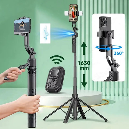FGCLSY 360 ° rotation Selfie Stick Gimbal Stabilizer With Bluetooth Remote Intelligent AI Follow-Up Anti Shake For Smartphone