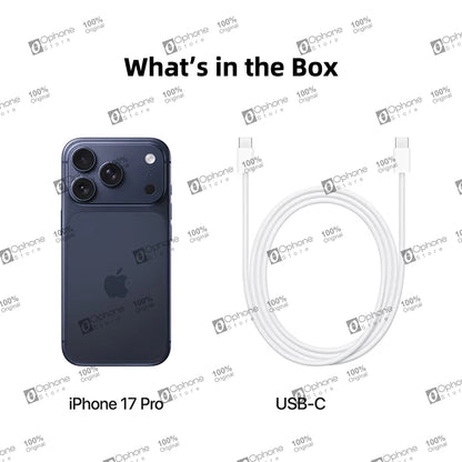 New iPhone 17 Pro 5G Smartphone A19 Pro 120Hz 6.3″ XDR Display 48MP Main Camera Bluetooth 6 eSIM Camera Control Action Button