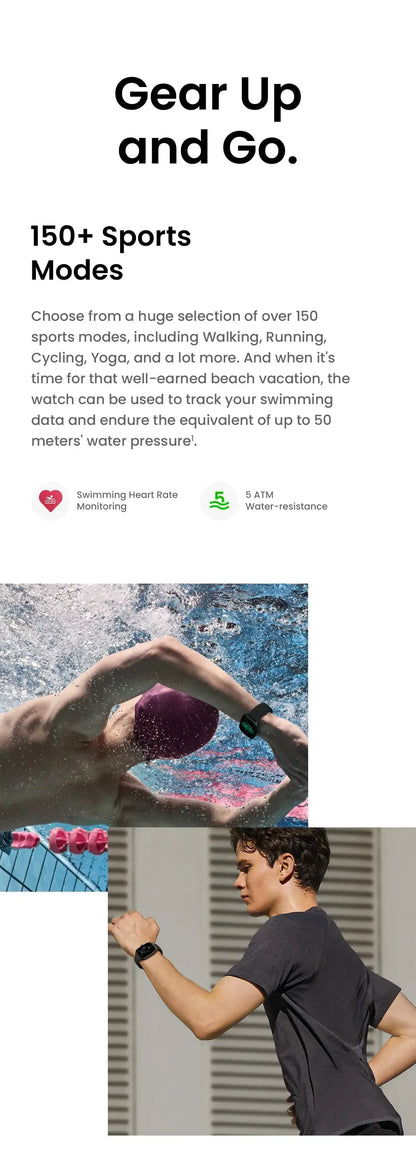 Brand New Amazfit GTS 4 Smartwatch Zepp OS GPS Alexa 24H Heart Rate 150 Sports Modes Smart Watch For IOS Android
