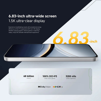 POCO F7 Global Version Smartphone Snapdragon® 8s Gen 4 90W 6500mAh Battery 6.83" 1.5K AMOLED Display 50MP Camera 5G NFC