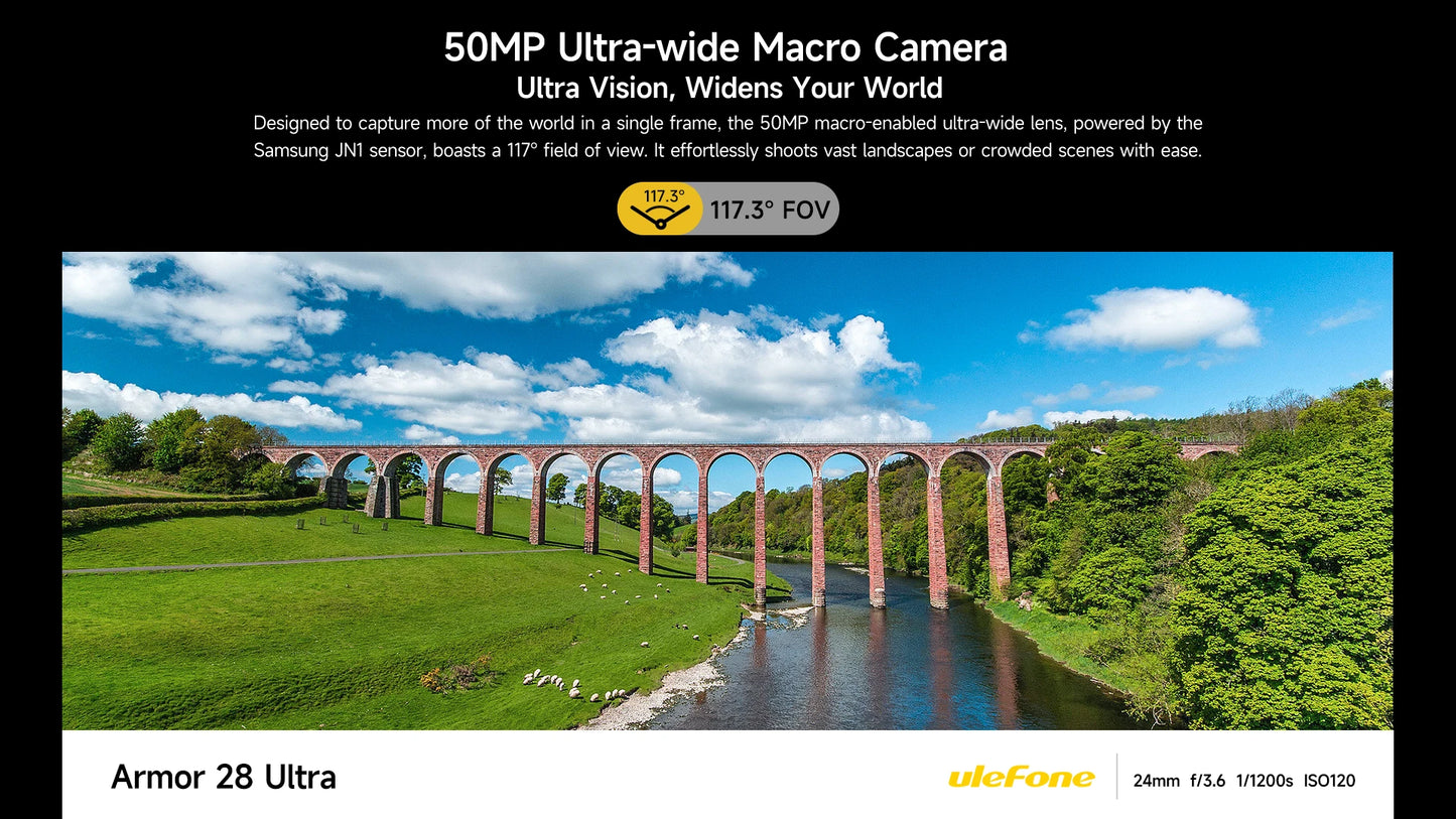Ulefone Armor 28 Ultra 5G AI Thermal Imaging Rugged Phone Dimensity 9300+ 1TB ROM 32GB RAM Android Smartphone AMOLED Mobile