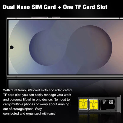 Global Edition  2026 HOT S26 Ultra NEW 7.3HD Original Smart Dual Card 7800mAh Battery Facial Recognition Function
