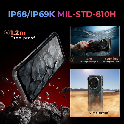 [World Premiere] HOTWAV T7S Ultra Thin Rugged Smartphone 6.52'' HD+ 4GB RAM 128GB ROM MobilePhone 6280mAh Battery 21MP Cellphone