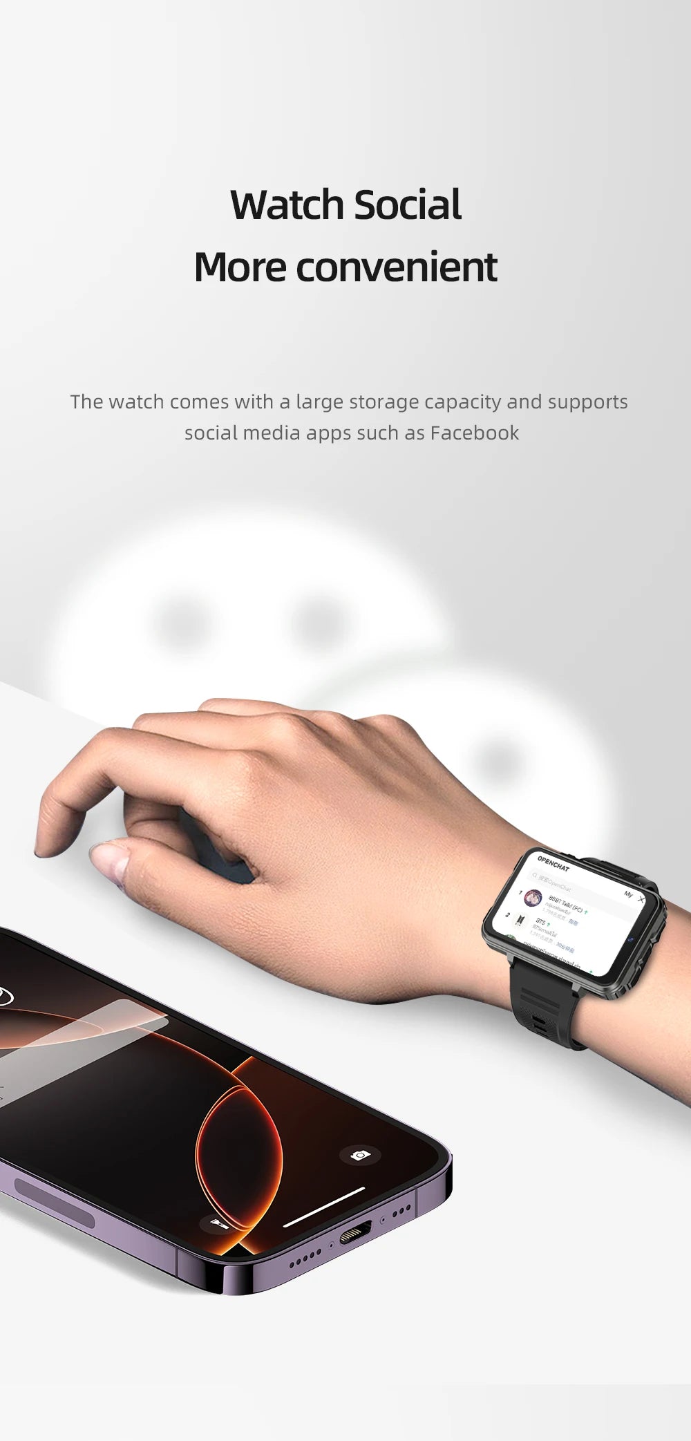 TLCRETE Smartwatch VP999 C90 Ultra Smart Watch Android Reloj Inteligente Con Tarjeta Sim Camera Gps Smart Watch for Iphone Sim C
