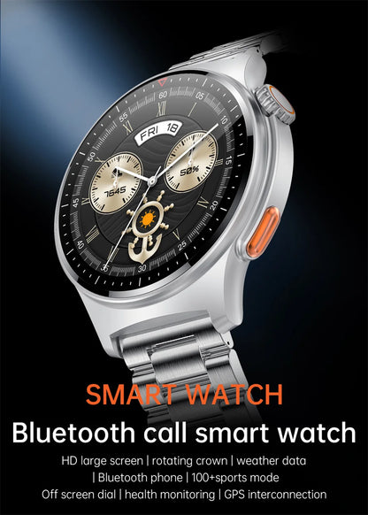 2025 New Outdoor Sport Smart Watch GPS Track Health Monitoring AI Voice Waterproof Fitness Bluetooth Call Smartwatch For HUAWEI