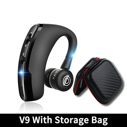 New V8 Wireless Bluetooth Single Earphone With HD Mic Stereo Headset Handsfree Call Business Headphone For Sports Driving Travel - Universal Market