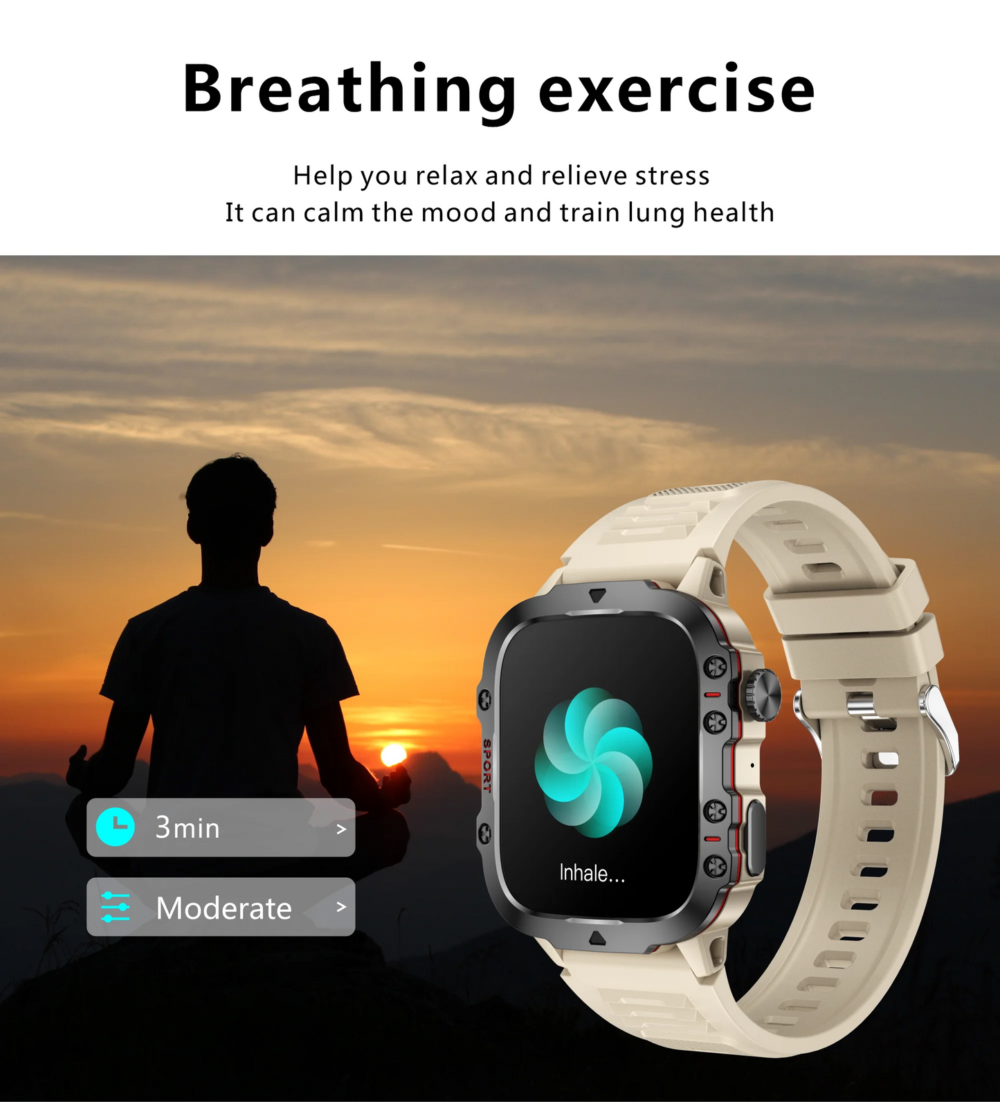 2025 Outdoor Smart Watch Men 2.01" Screen 3ATM Waterproof Watches Bluetooth Call Ai Voice Sport Smartwatch For Android IOS Phone