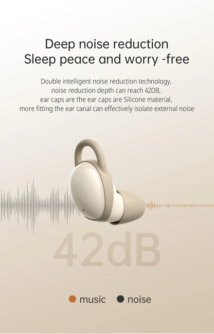 Xiaomi Bluetooth Earphones 999 TWS Sleep Noise Reduction Invisible Earphones in Ear Wearing Comfortable Sleep Earphones - Universal Market