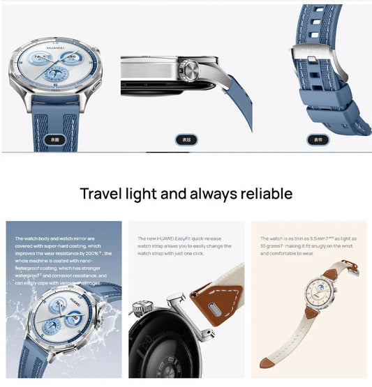 HUAWEI WATCH GT5 Chinese version (41mm) (46mm) Bluetooth call HarmonyOS 1.32-inch/1.43-inch AMOLED Battery capacity 323mAh/524mA
