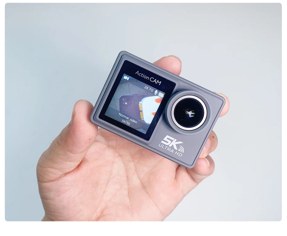 Action Camera 5K 4K 60FPS WiFi Anti-shake Dual Screen 170° Wide Angle 30m Waterproof Sport Camera with Remote Control