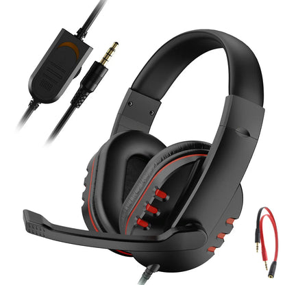 Gaming Headset 3.5mm Wired Over-Head Gamer Headphone With Microphone Volume Control Gamer Earphone Headset For Xbox PS4 PC - Universal Market