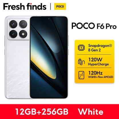 POCO F6 Pro Global Version Snapdragon® 8 Gen 2 Smartphone 120W HyperCharge 50MP triple camera WQHD+ 120Hz Flow AMOLED display