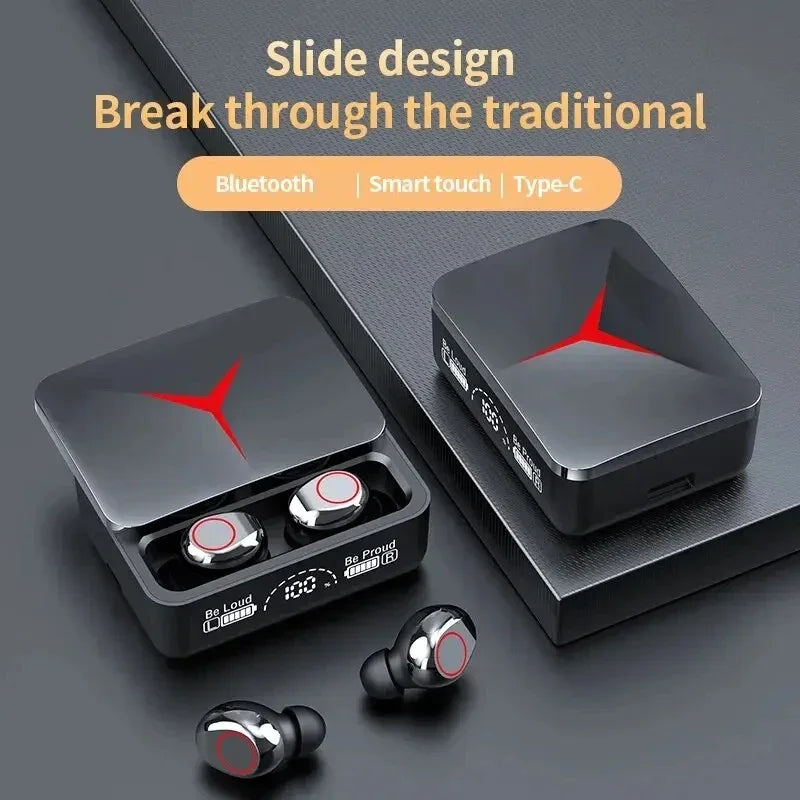 VIKEFON M90 TWS Bluetooth 5.3 Earphones Wireless Headphones Touch Control Gaming Headsets HIFI Stereo Sound Reduction With Mic - Universal Market