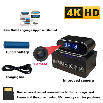 Improved HD 4K WiFi mini camera, upgraded infrared night vision, motion detection, remote viewing, HD wireless camera - Universal Market