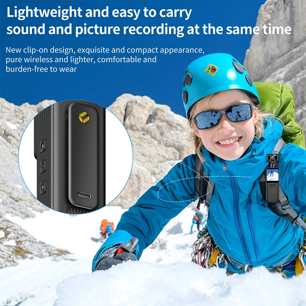 Ultra HD 4K WiFi Mini Camera Pocket Action Camera Wearable Camera 4K HD Camera Helmet Travel Bicycle Driver Recorder Camcorder - Universal Market